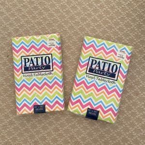 Set of 2 vinyl tablecloth
